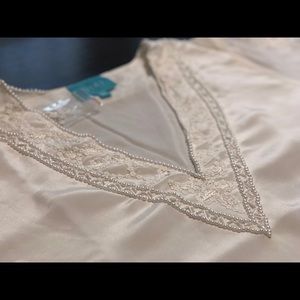 TAJ by Sabrina Crippa white beaded blouse